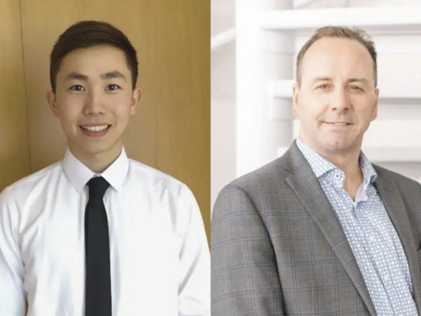 PhD Student Andy Yang and Professor Stephane Angers