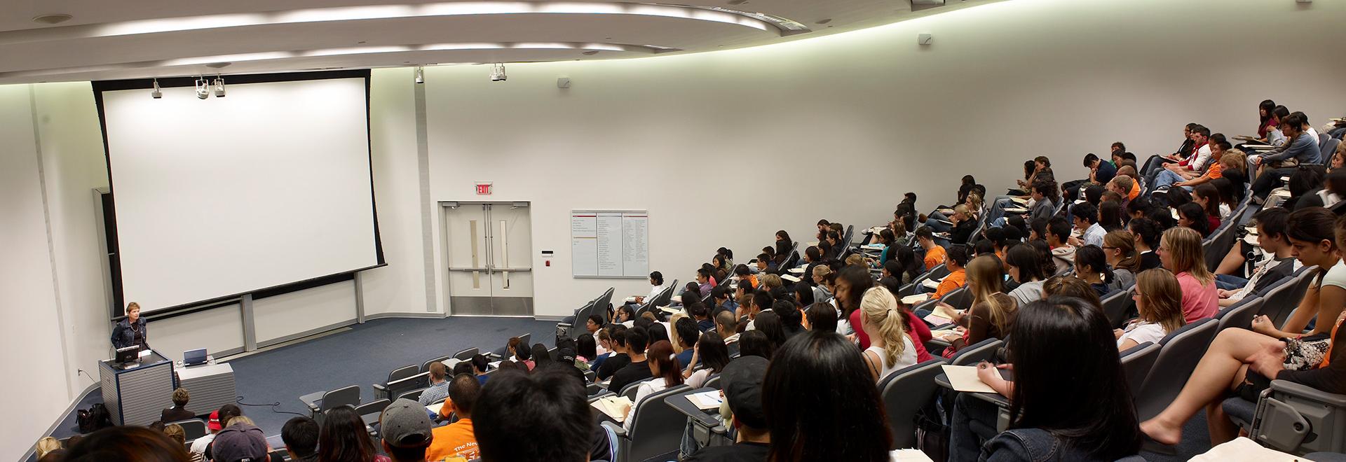 Students in lecture Students in lecture