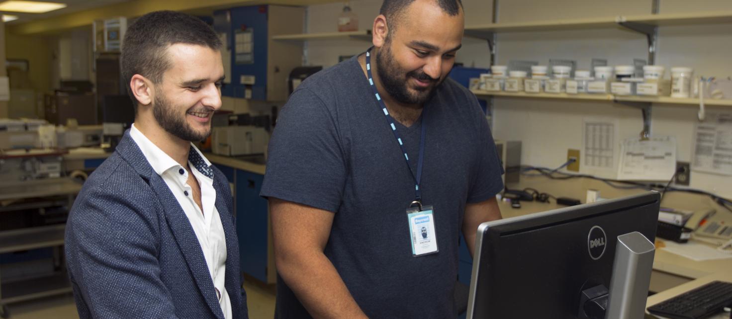 PharmD Student Jesse Ropat with Preceptor Andrew Messiha