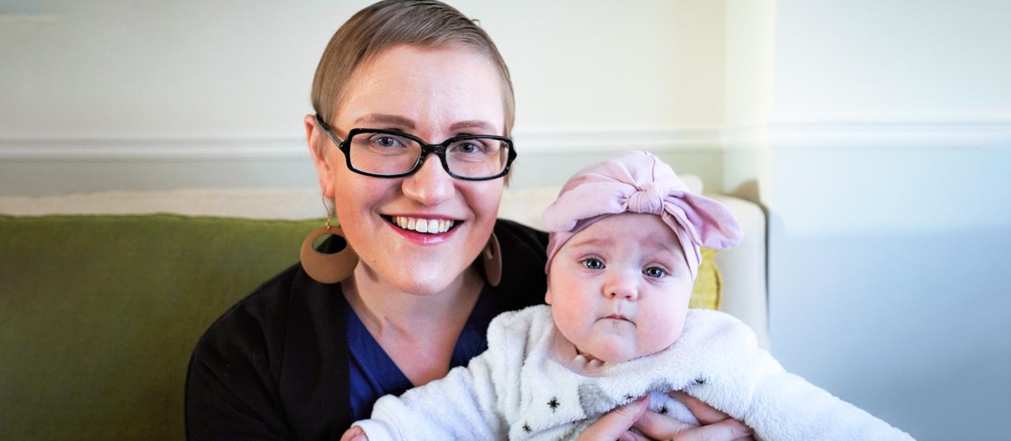 Margaret Loniewska and her daughter