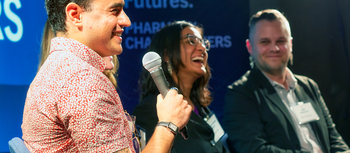 Close-up of panelists from Pharmacy Changemakers April 17 event