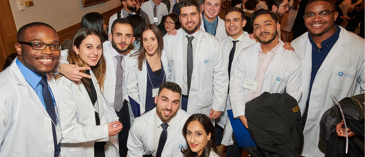 Group photo of PharmD students at the 2020 Whitecoat Ceremony