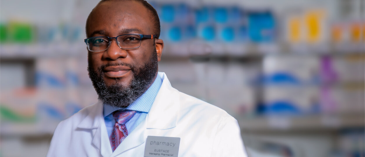 Pharmacist and PharmSci Grad Student Eustace Orleans Lindsay