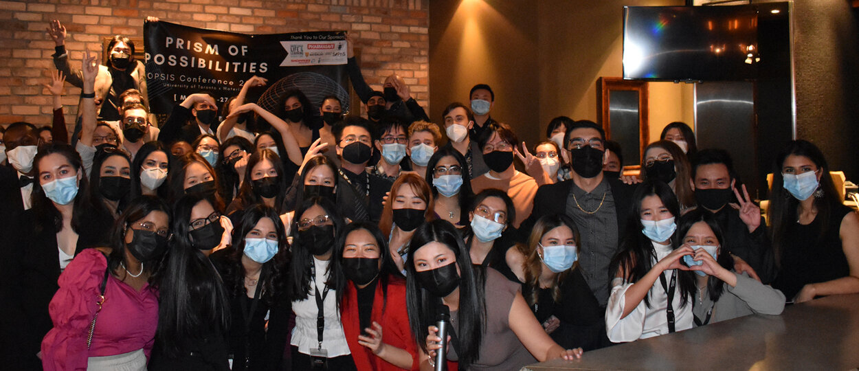 Students at OPSIS Conference 2022 with masks