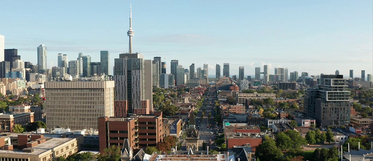 Landscape of Toronto landscape from U of T