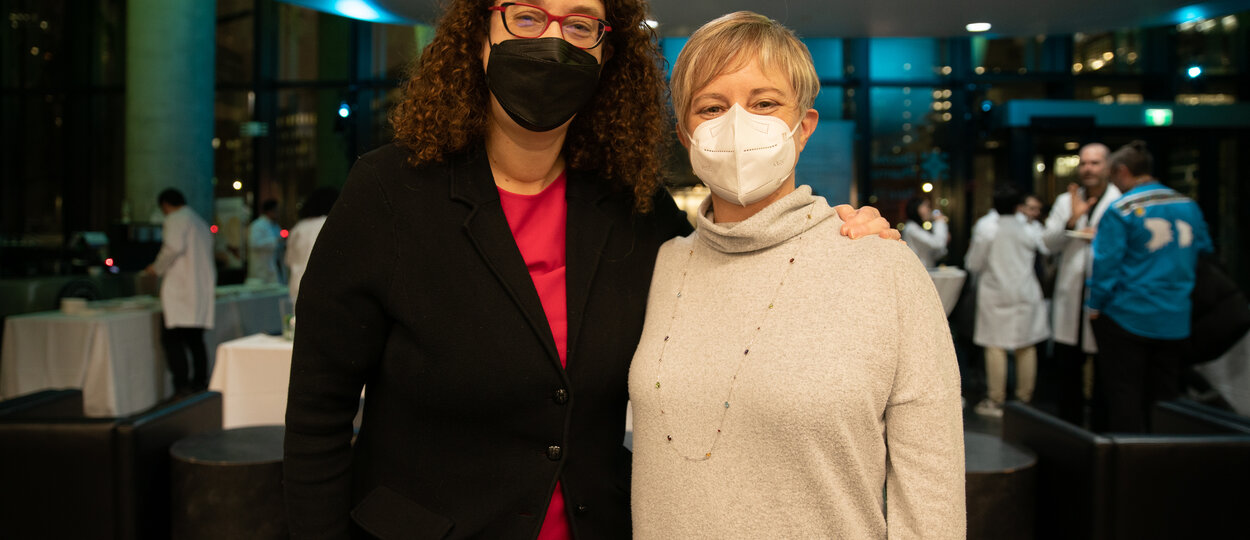 Dean Lisa Dolovich with Barb Farrell