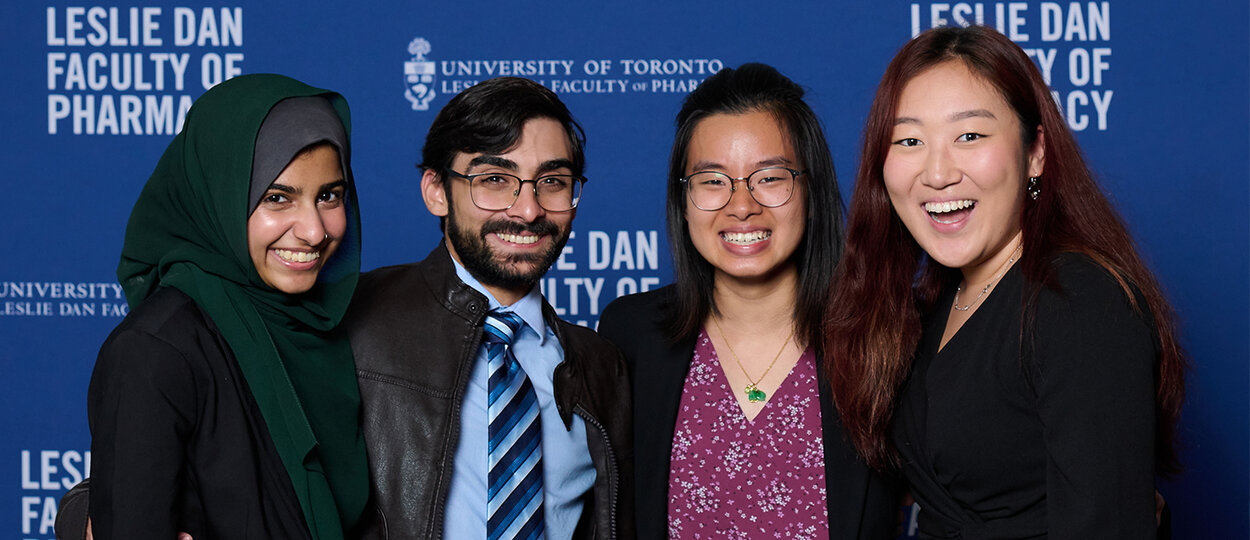 Students recipients pose at Undergraduate Awards Ceremony