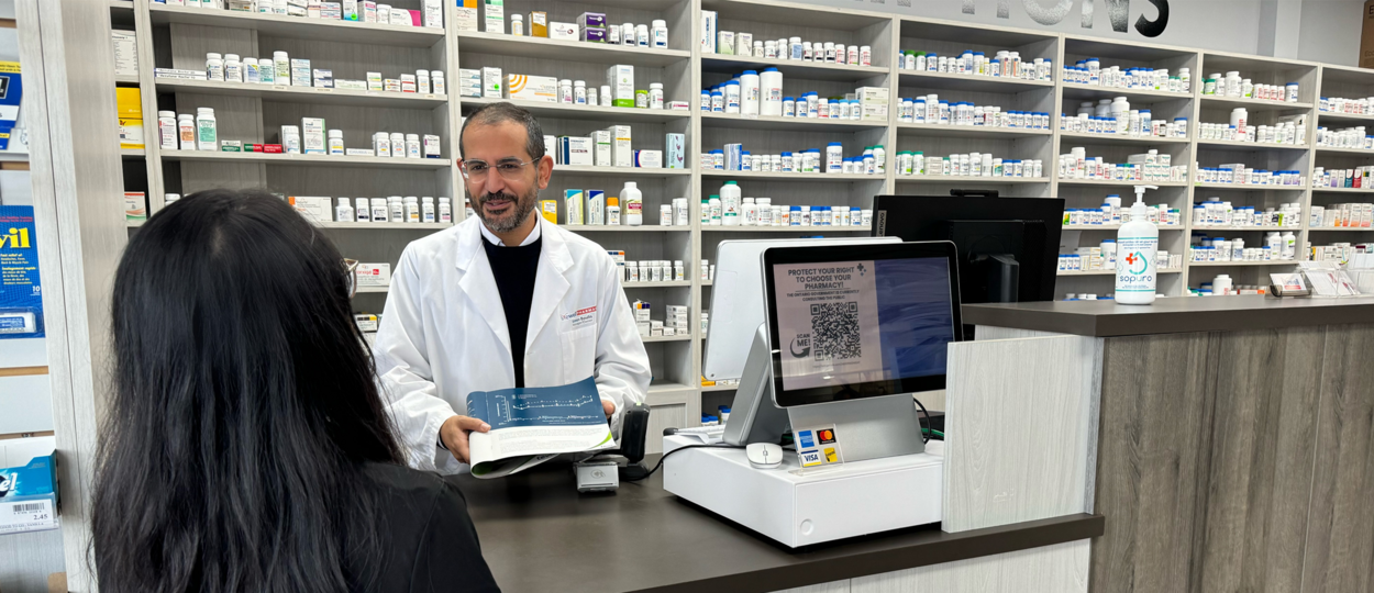 Simon Boulis, MScPhm student, in pharmacy