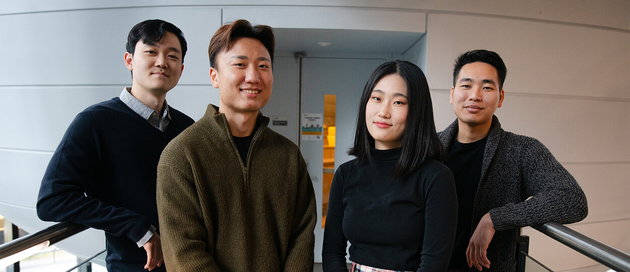 Team GloveLift: Tim Lee, Romin Yun, Belinda Gao, and Quoc Tran.