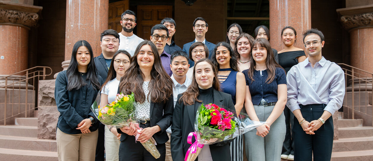 2025 Graduate Research in Progress (GRIP) co-chairs Stephanie Skalitsky and Ariel Corsano (front) with GRIP Committee members.