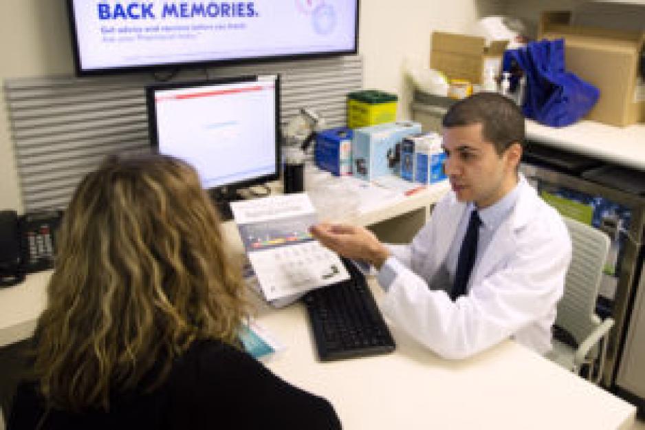 4th year PharmD student Siamak Badie during his advanced practice rotation