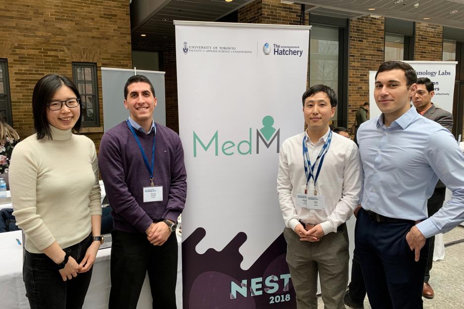 The MedMe team at Unviersity of Toronto's True Blue Expo