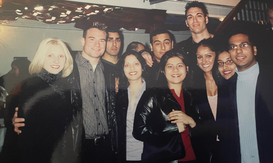 John Connelly, second from left, with 0T3 classmates