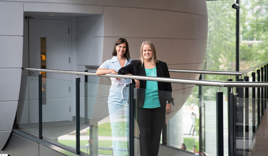 Jamie Kellar, Associate Dean Academic with ​​​​​​​Natalie Crown, Director of the Doctor of Pharmacy (PharmD) Program at the Leslie Dan Faculty of Pharmacy