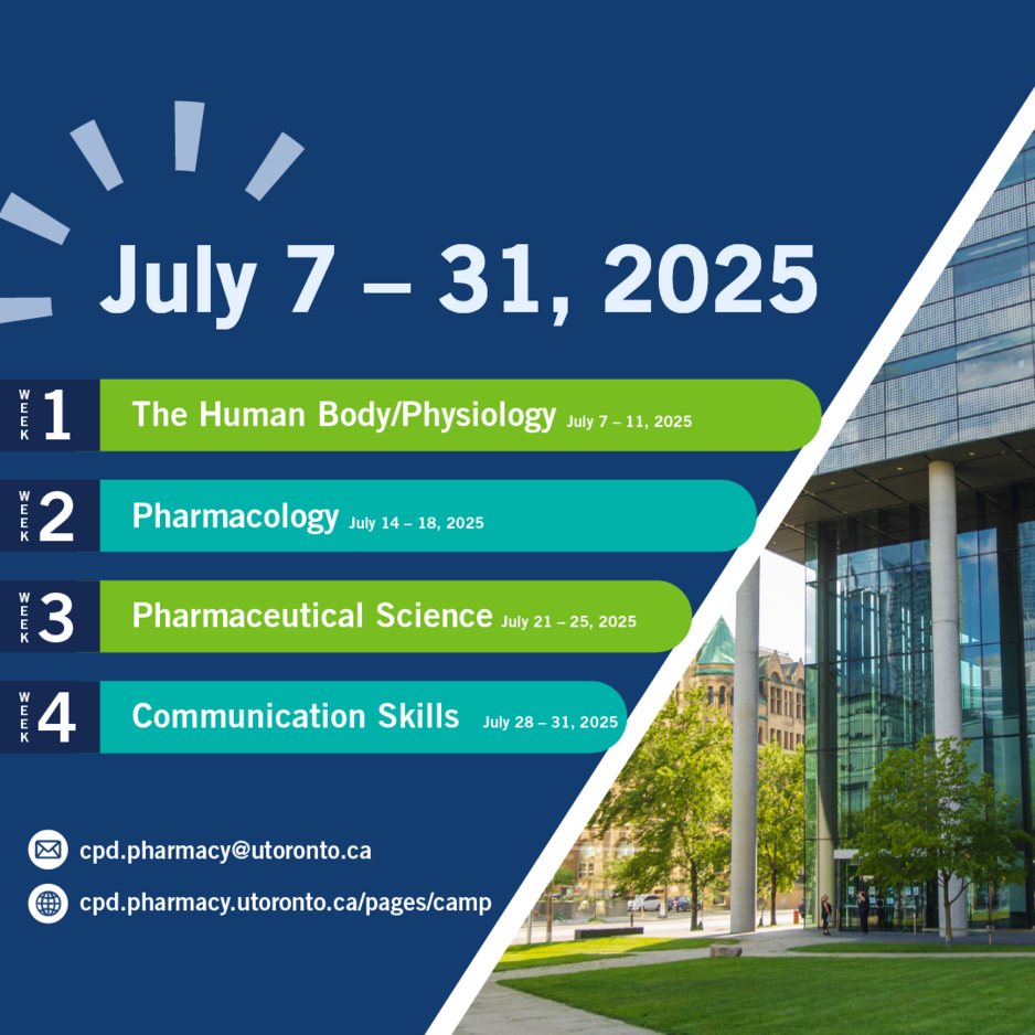 Pharmacy Summer Camp week outline