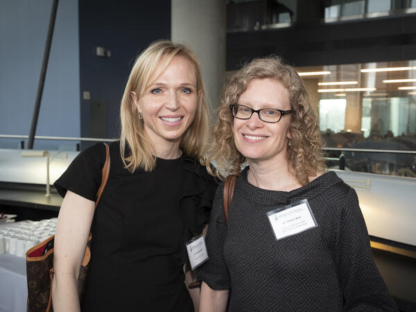 Photo of Christine Allen and Heather Boon at Dean's Circle Event