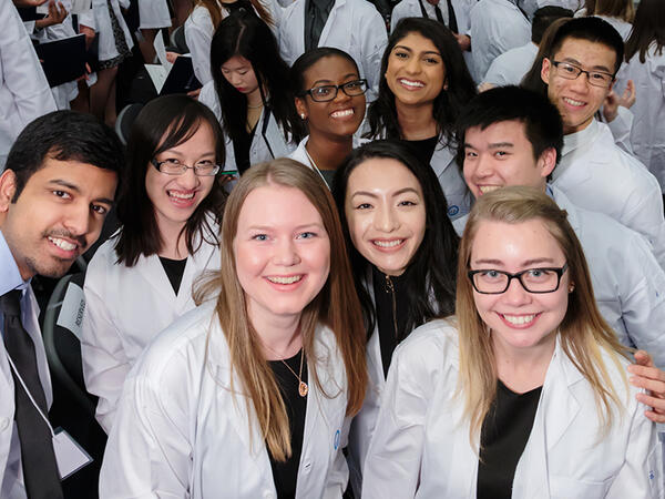 Photo of PharmD Students at Whitecoat Ceremony