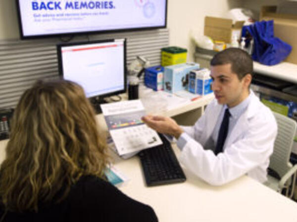 4th year PharmD student Siamak Badie during his advanced practice rotation