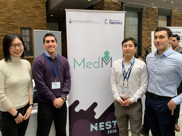 The MedMe team at Unviersity of Toronto's True Blue Expo