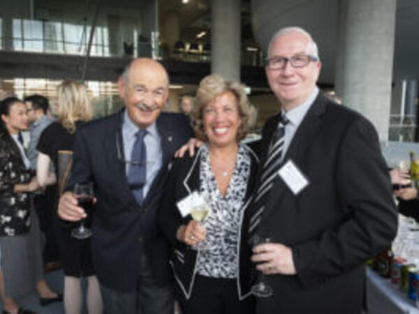 Frank and Doris Kalamut with Dean Emeritus Wayne Hindmarsh