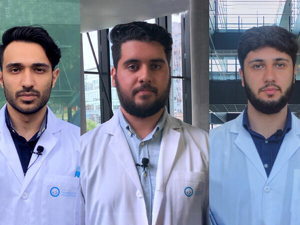 Portraits of PharmD students Hamid, Fadi Yousif