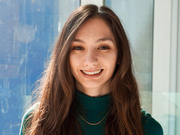 PharmSci PhD student Natalia Konstantelos Portrait of PhD student Natalia Konstantelos