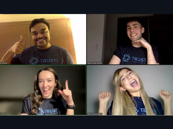 Portrait of Team TRUSTi taken from Zoom call