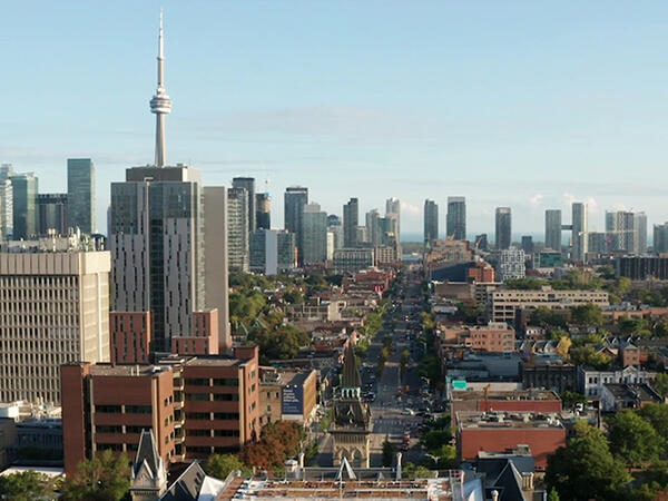 Landscape of Toronto landscape from U of T