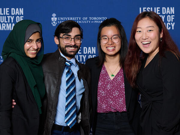 Students recipients pose at Undergraduate Awards Ceremony