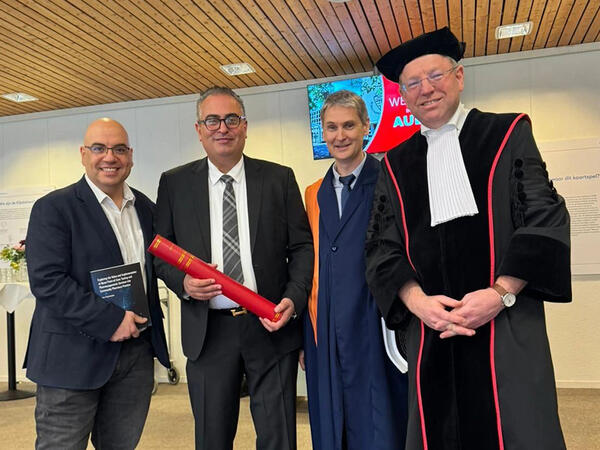 Dr. Sotiris Antoniou, Dr. John Papastergiou, Dr. Stephane Steurbaut, and Dr. Bart Van Den Bemt