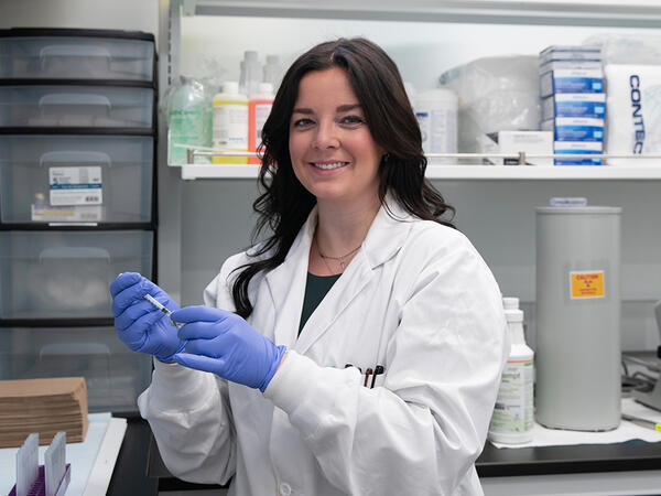 Stephanie Borlase, PhD student at the Leslie Dan Faculty of Pharmacy Stephanie Borlase, PhD student at the Leslie Dan Faculty of Pharmacy