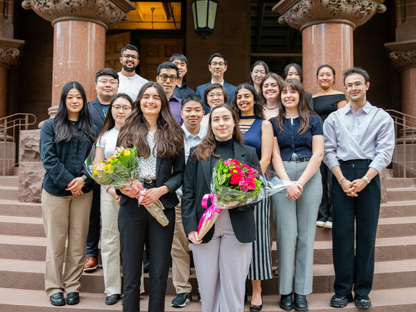 2025 Graduate Research in Progress (GRIP) co-chairs Stephanie Skalitsky and Ariel Corsano (front) with GRIP Committee members. 2025 Graduate Research in Progress (GRIP) co-chairs Stephanie Skalitsky and Ariel Corsano (front) with GRIP Committee members.