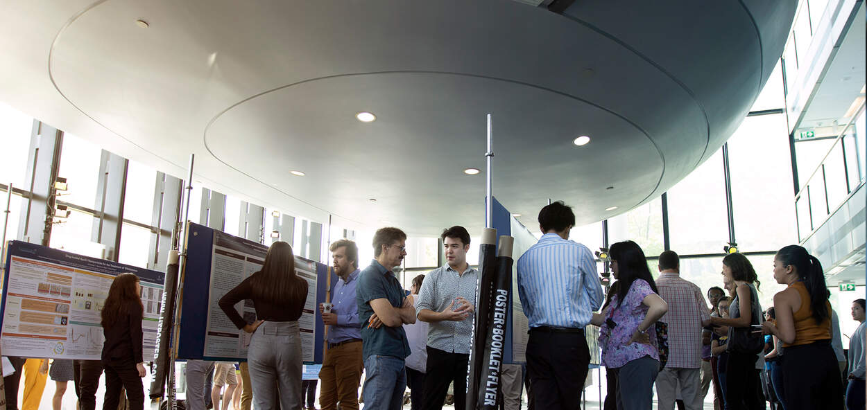 Students presenting research Students presenting research