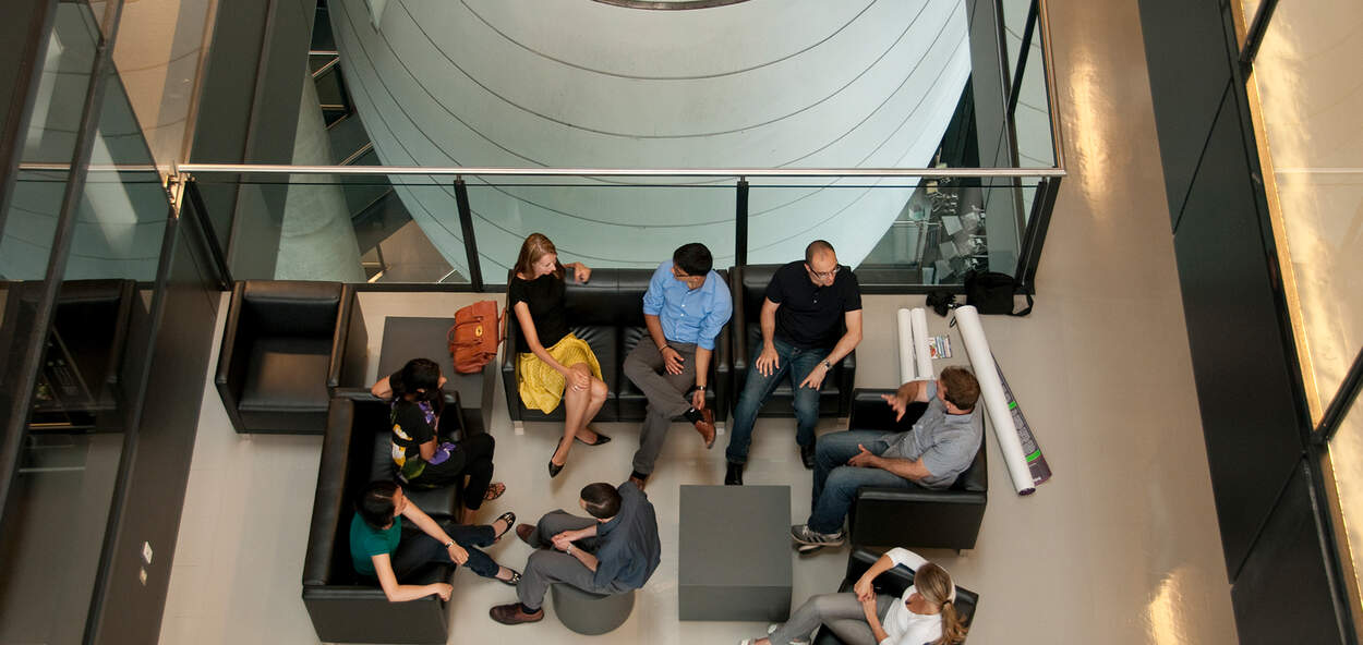 PSGSA_Banner Graduate Students in graduate lounge