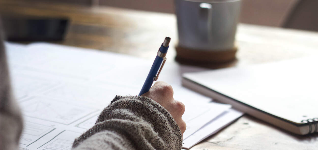 Writing Photo of individual writing