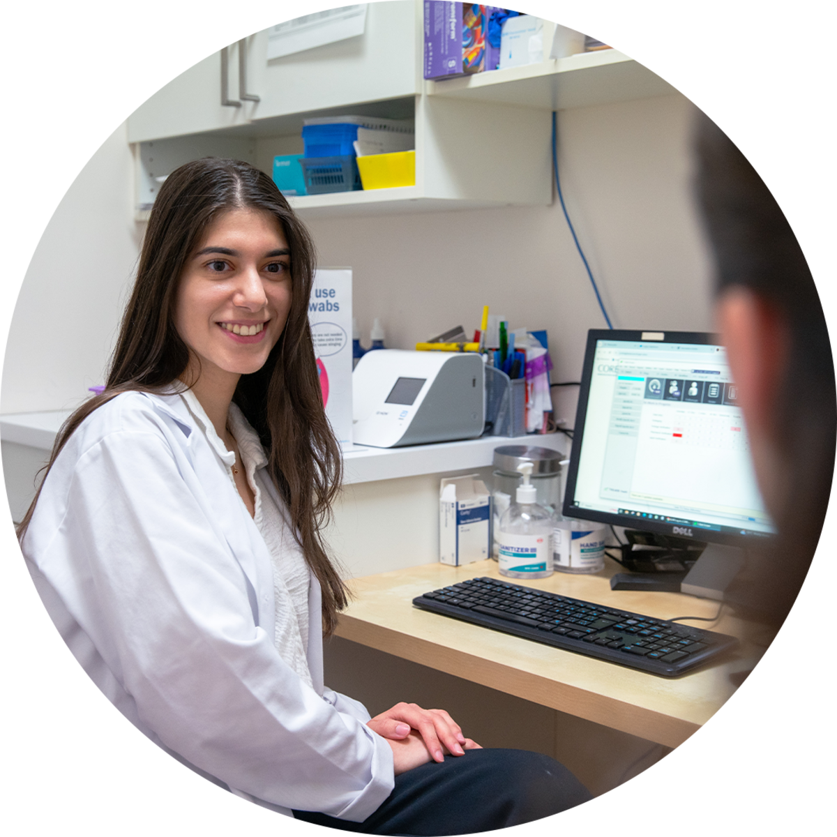 Pharmacist consultation with patient